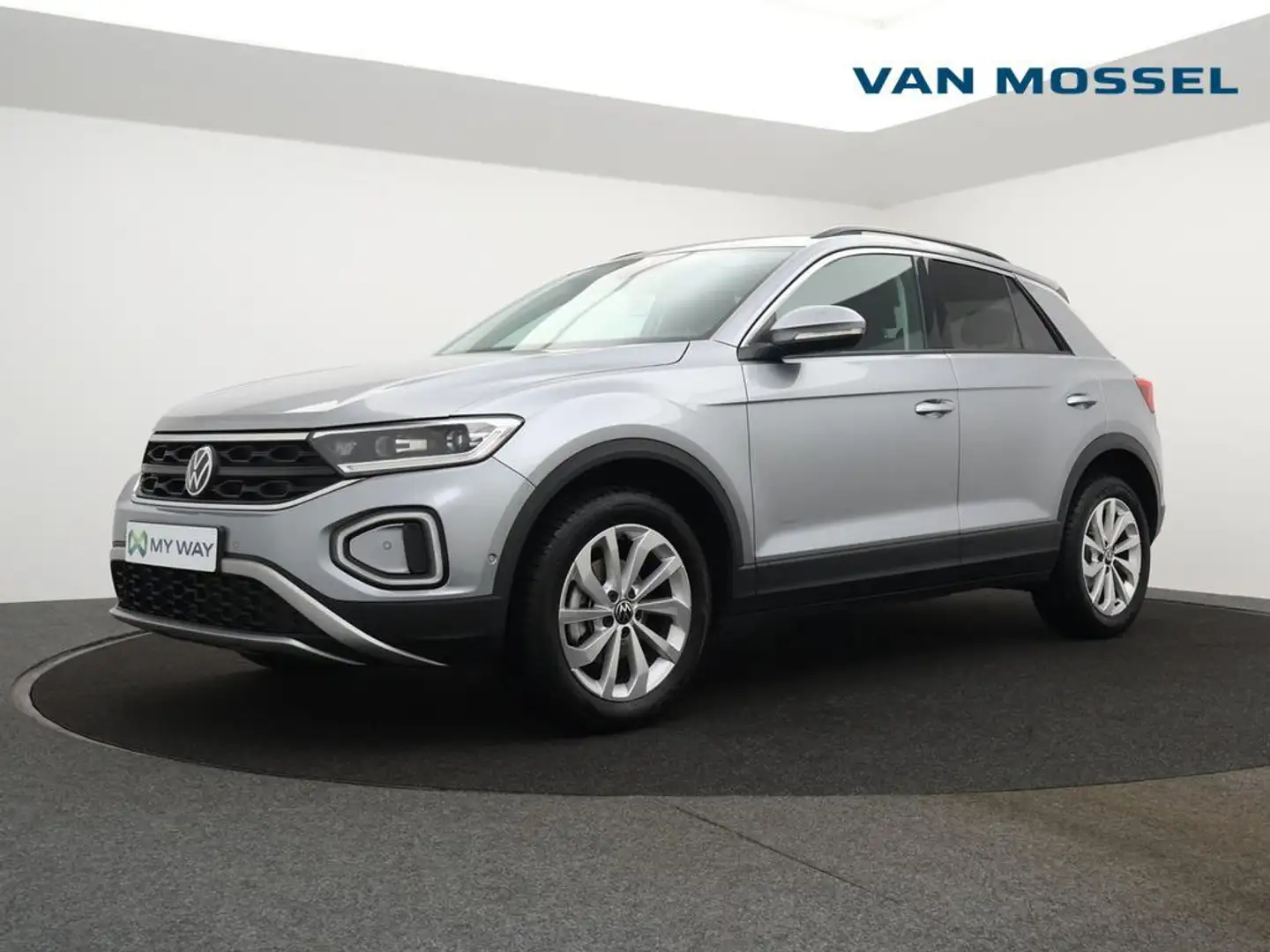 Volkswagen T-Roc T-Roc 1.0TSI Life 115PK *APP CONNECT*BLTH*ADAPTIVE Srebrny - 1
