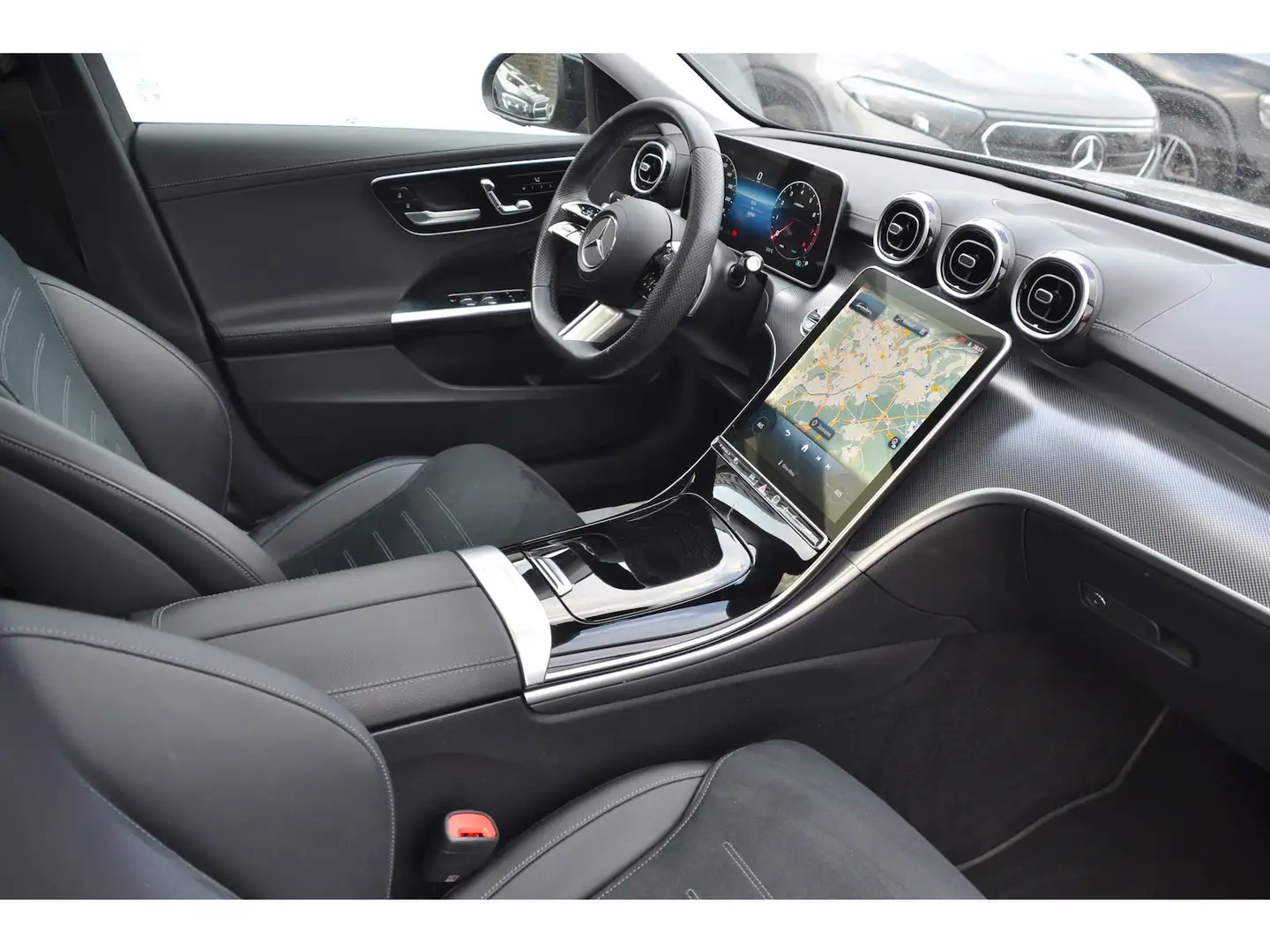 Mercedes-Benz C 180 T AMG Line Adv.Plus (Pano Memo Night Spur) Gris - 2