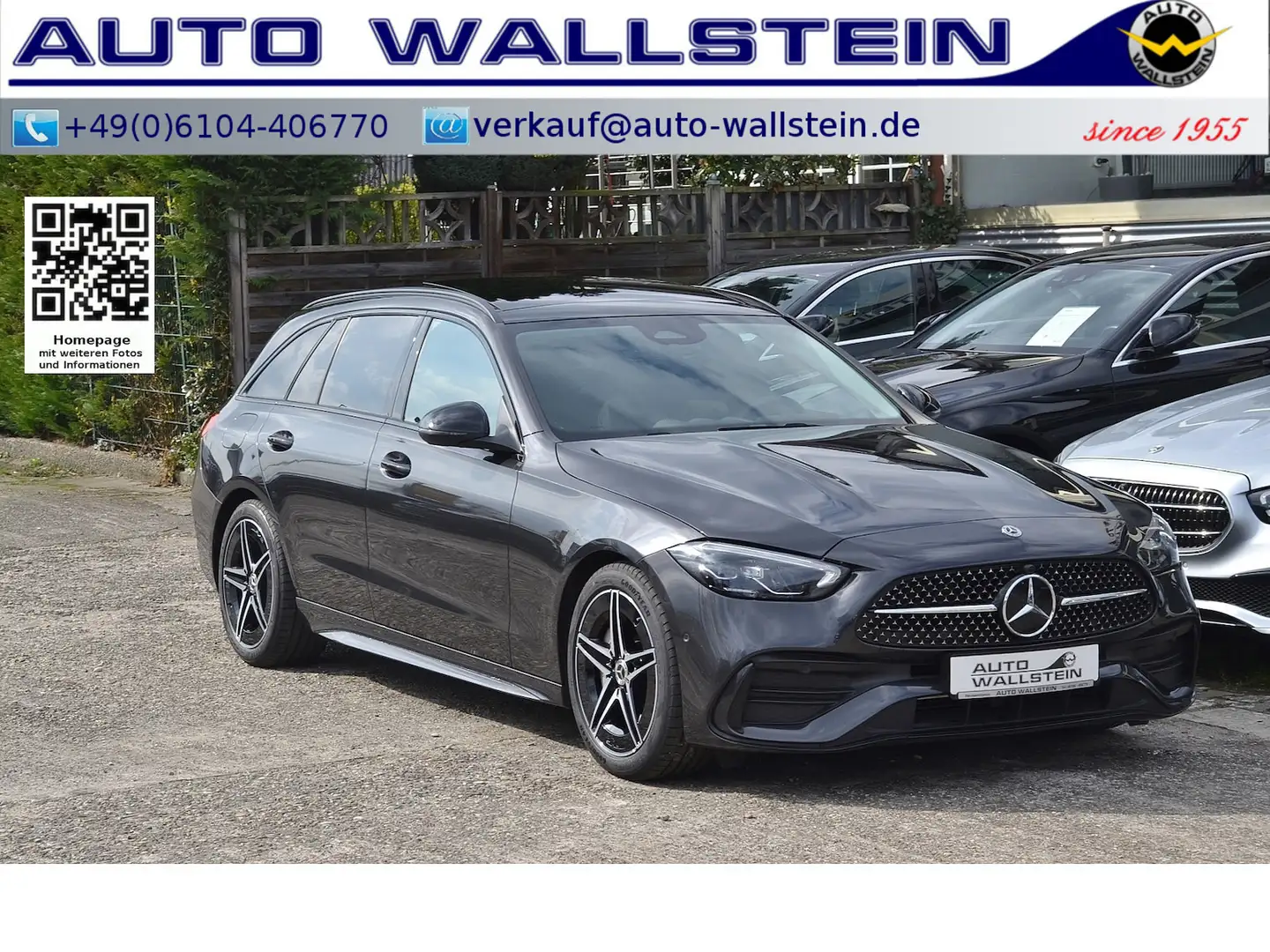 Mercedes-Benz C 180 T AMG Line Adv.Plus (Pano Memo Night Spur) Gris - 1