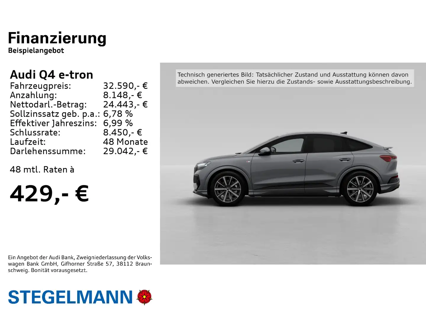 Audi Q4 e-tron Sportback 150kW/77kWh *Matrix-LED*Pano Grau - 2