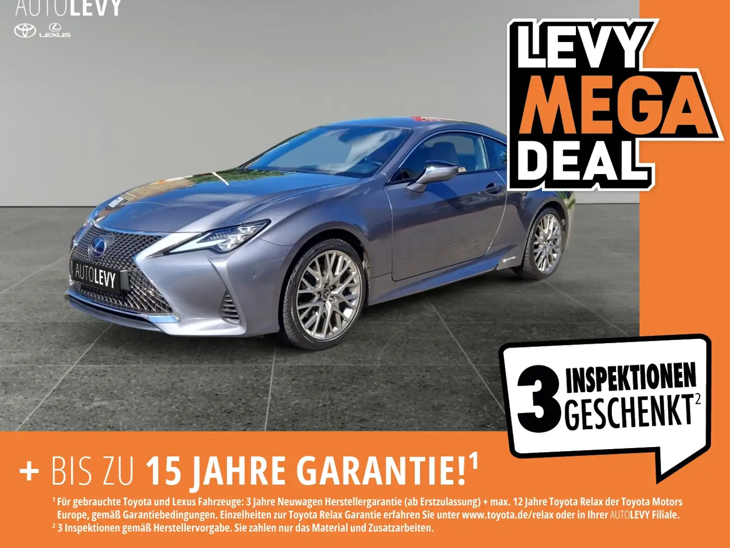Lexus RC 300h Luxury *Mark Levinson*Matrix* Gris - 1