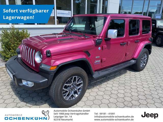 Imagine Jeep Wrangler Sahara 2.0 4xe / Leder, el. Sky-One