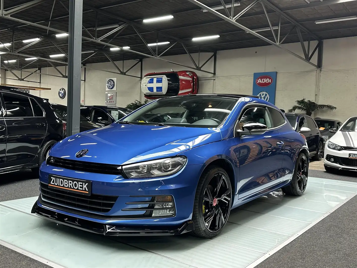 Volkswagen Scirocco 1.4 TSI 125PK MAXTON Clima Airco PANODAK Blauw - 1