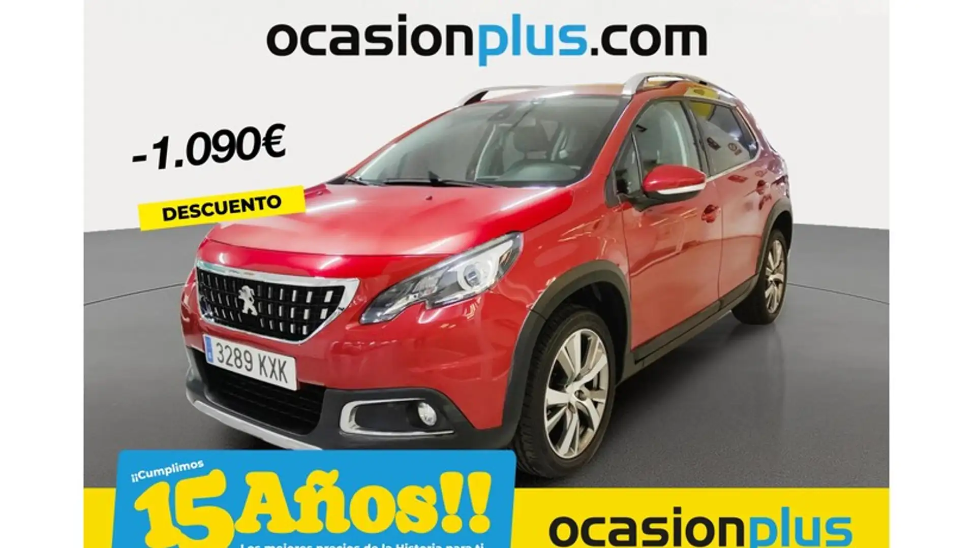 Peugeot 2008 1.5 BlueHDI S&S Allure 100 Rouge - 1