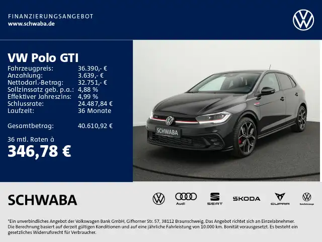 Volkswagen Polo GTI 2.0 TSI OPF DSG *PANO*IQ.LIGHT*KAM*18"*