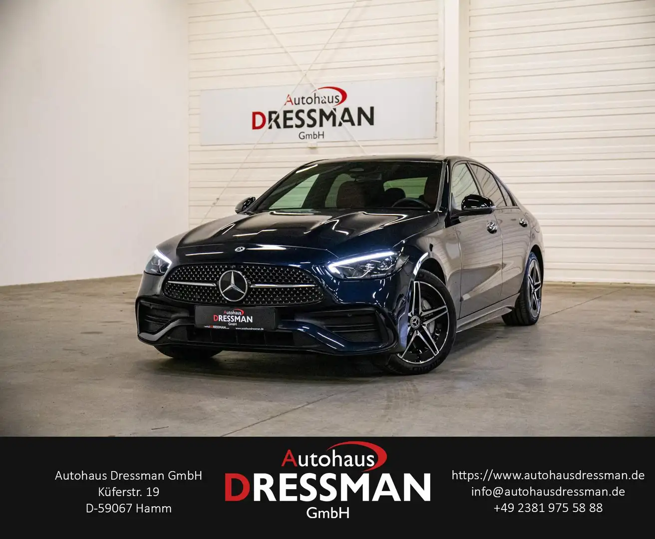 Mercedes-Benz C 300 e Limousine AMG-Line LED 360° NAPPA CARBON Bleu - 1