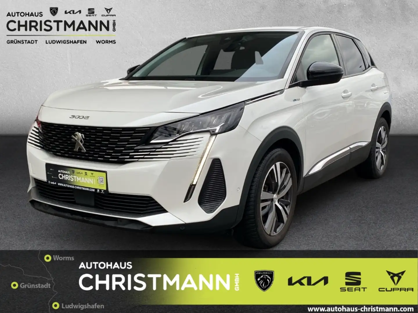 Peugeot 3008 Hybrid 225 Allure 1.6 Plug-In Navi/RFK/ u.v.m. Weiß - 1
