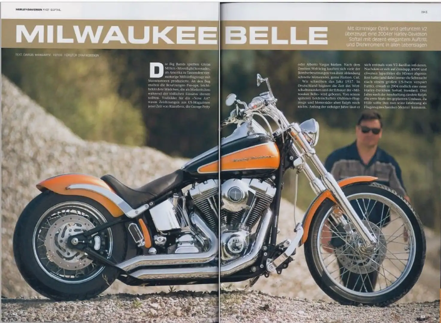 Harley-Davidson Custom Bike Softail Pomarańczowy - 2
