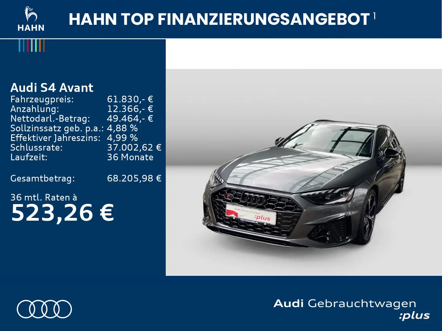 Audi S4 3.0TDI quattro S-tronic HUD Matrix 360° Grau - 2
