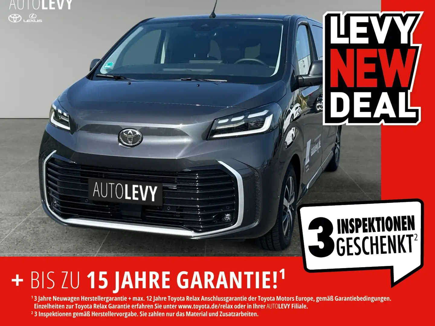Toyota Proace Verso L1 5-türig Lounge 2.0 D-4D 130kW (177PS) Aut Grau - 1