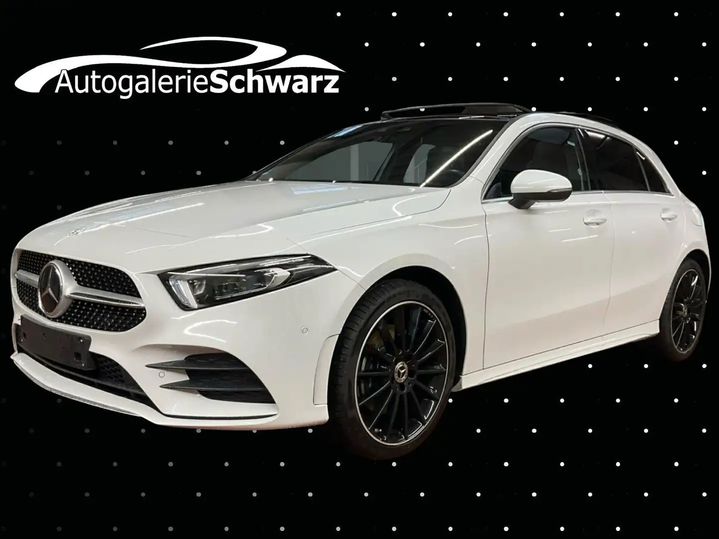 Mercedes-Benz A 250 e 8G AMG MBEAM DIS+TOTW AUG+KAM AMB 19"PANO Blanc - 1