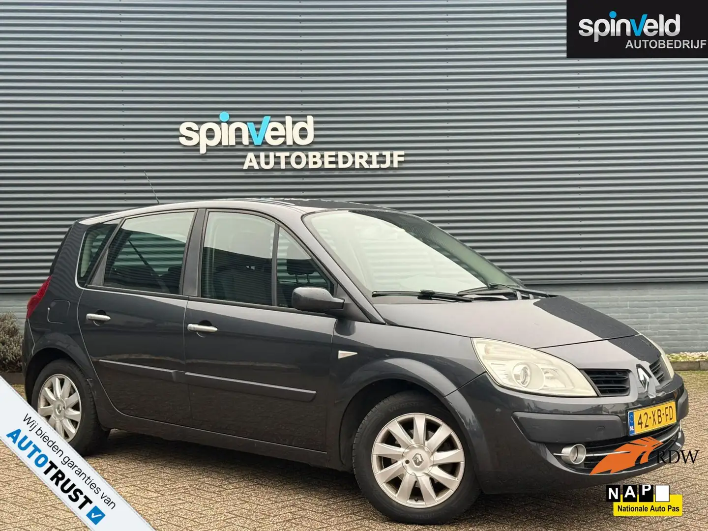 Renault Scenic 1.6-16V Tech Line AUT BJ`07 NAP NL Navi Cruise Tre Gris - 1