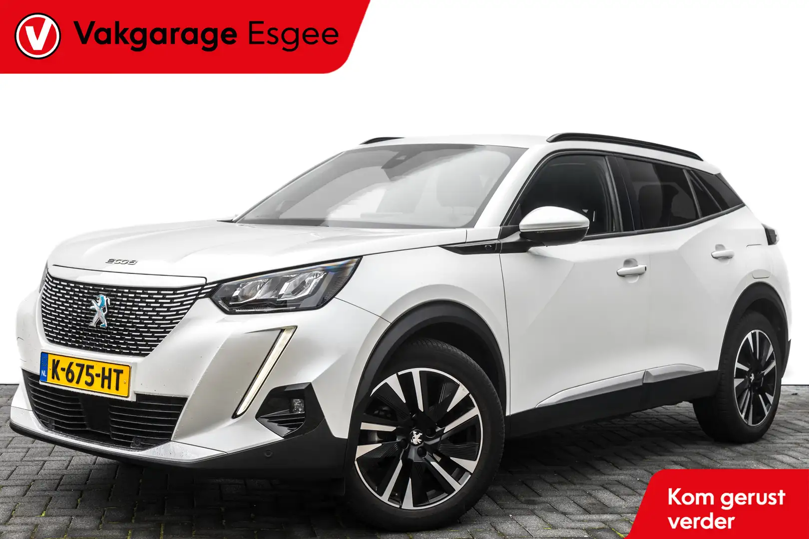 Peugeot e-2008 EV Allure 50 kWh | Automaat | Navigatie | Clima | Blanco - 1