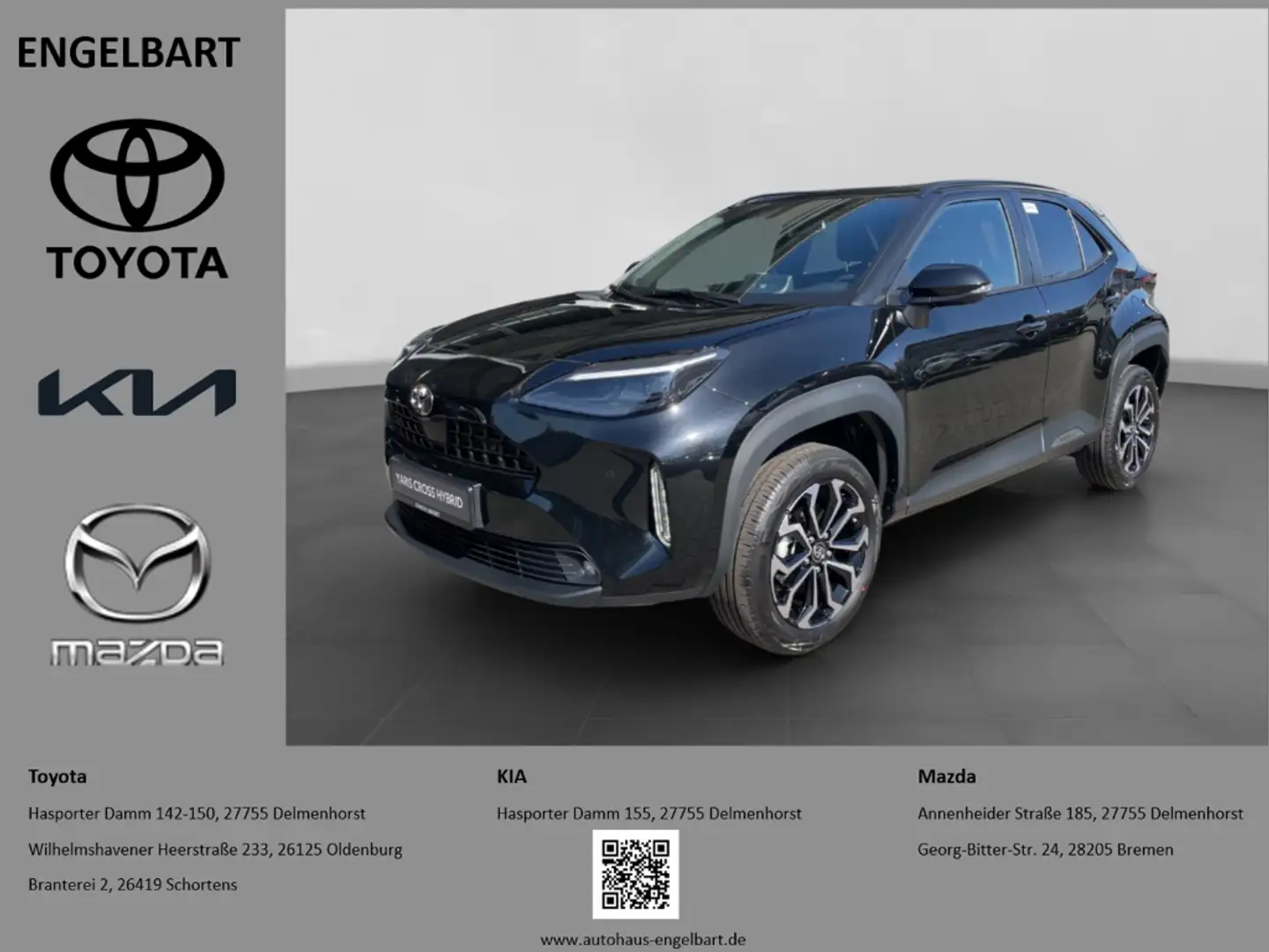 Toyota Yaris Cross 1.5 Hybrid Teamplayer Winter+Safety Paket Schwarz - 1