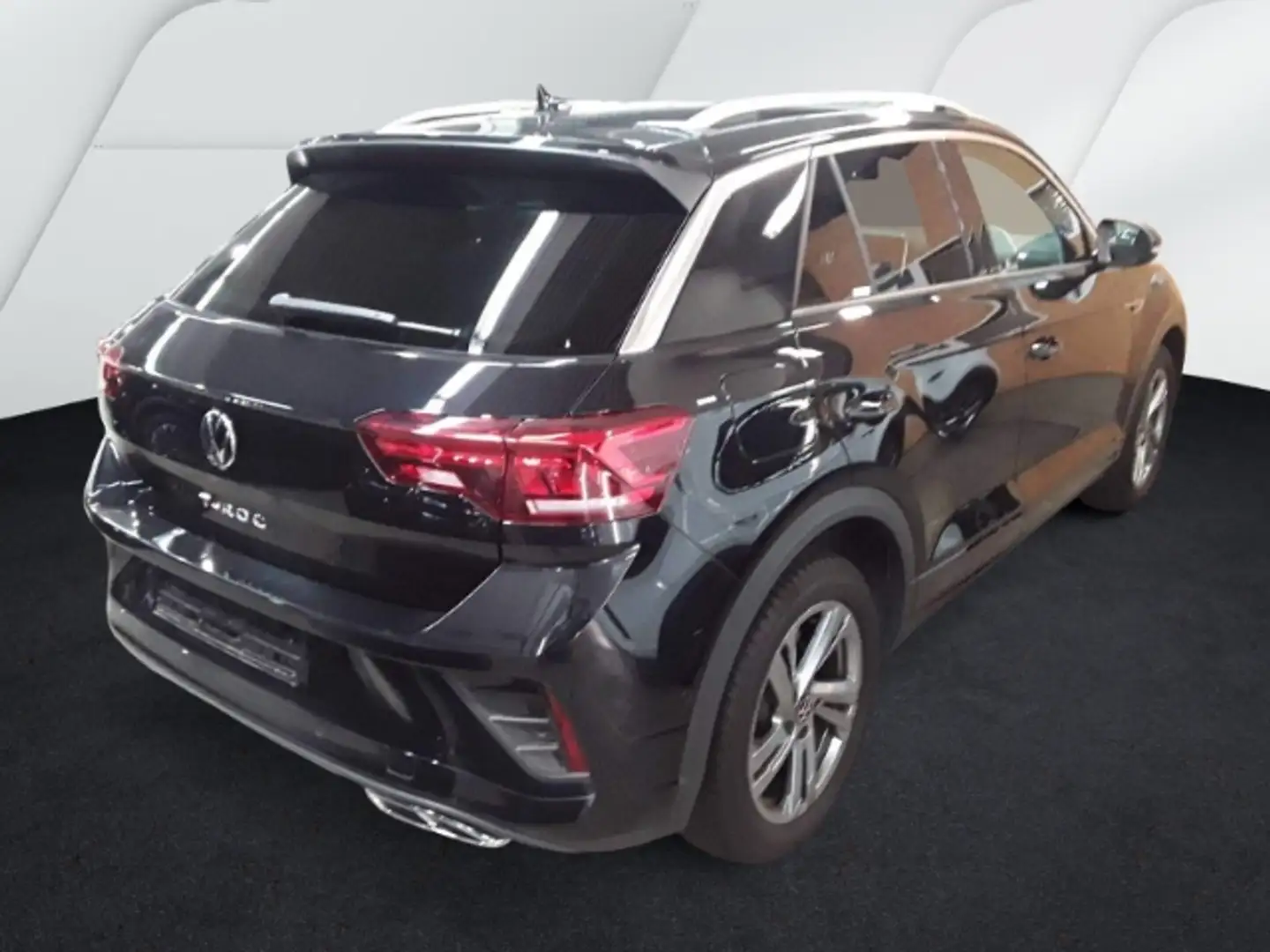 Volkswagen T-Roc 1,5 TSi DSG R-Line AHK Massage Cam Navi Schwarz - 2