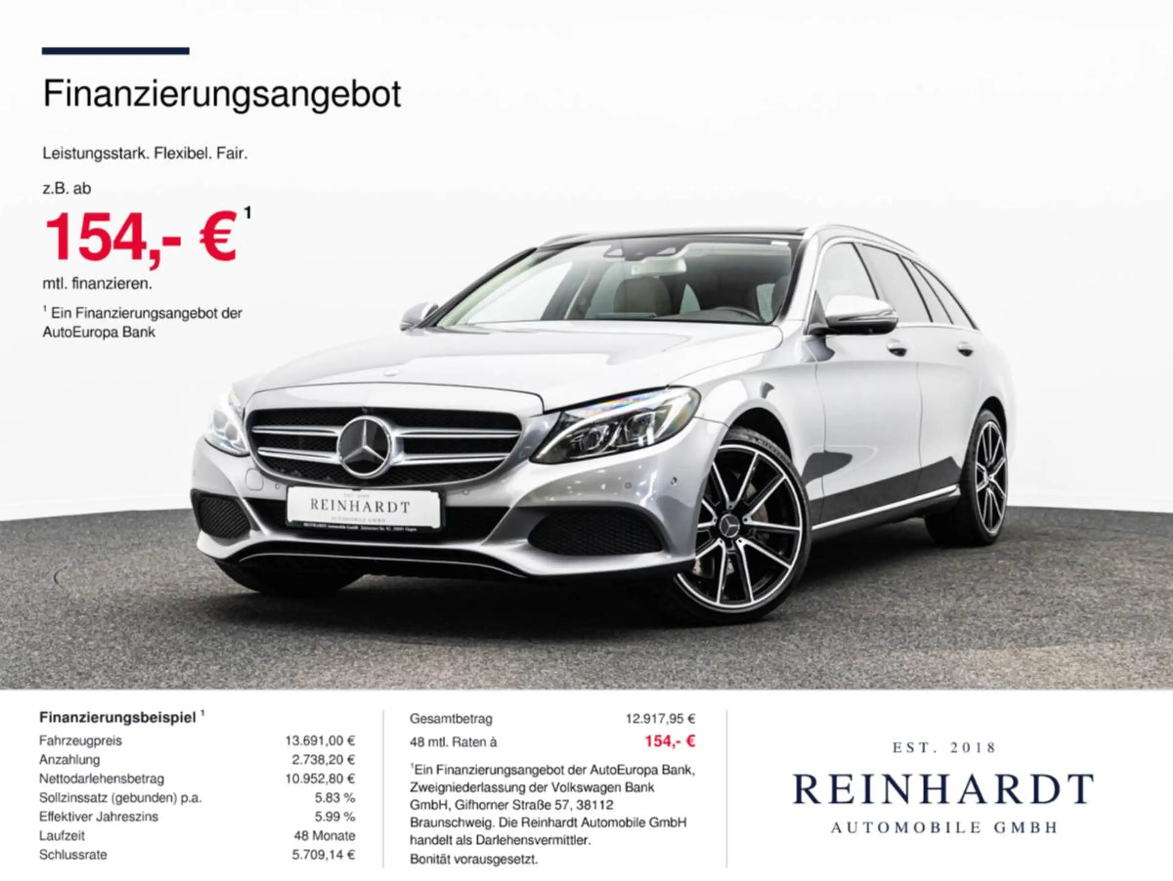Mercedes-Benz C 400 T-MODELL 4M AVANTGARDE DISTRO+/PANO/BURM.