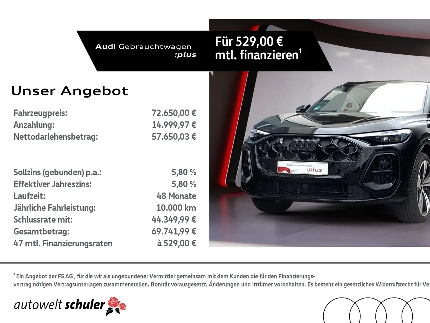 Audi Q5 2.0 TDI quattro S-trc edition one MMI+Licht+Tech- Schwarz - 1