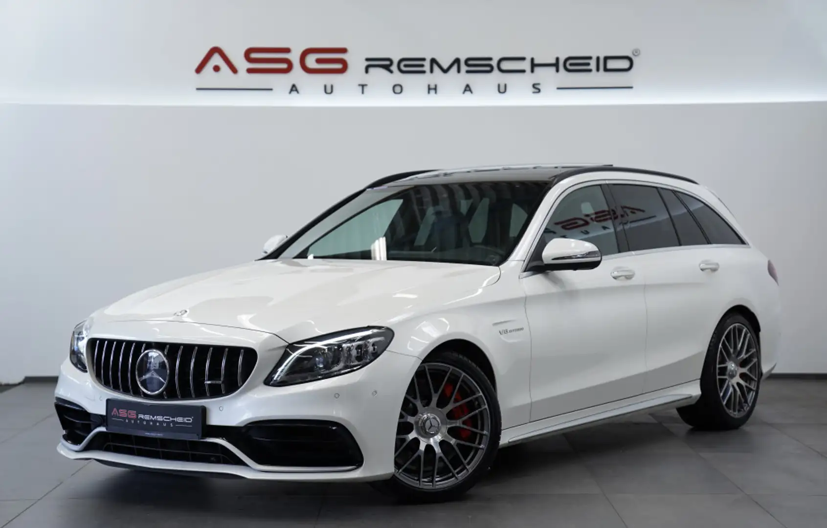 Mercedes-Benz C 63 AMG S T*2.H*Distr.*Pano*Wide*S-Abgas*Schale Blanc - 1