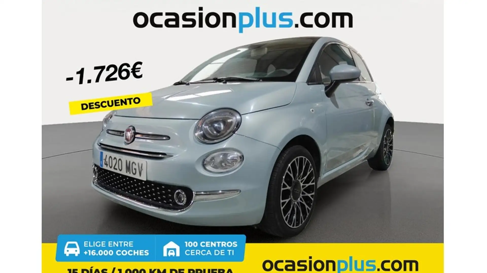 Fiat 500 1.0 Hybrid Dolcevita 52kW Azul - 1