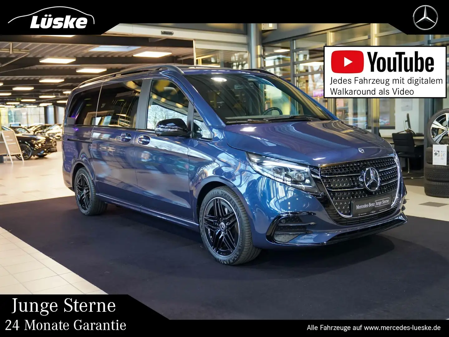 Mercedes-Benz V 250 V 250 d AVANTGARDE Lang AMG Line AIRMATIC Pano Blau - 1