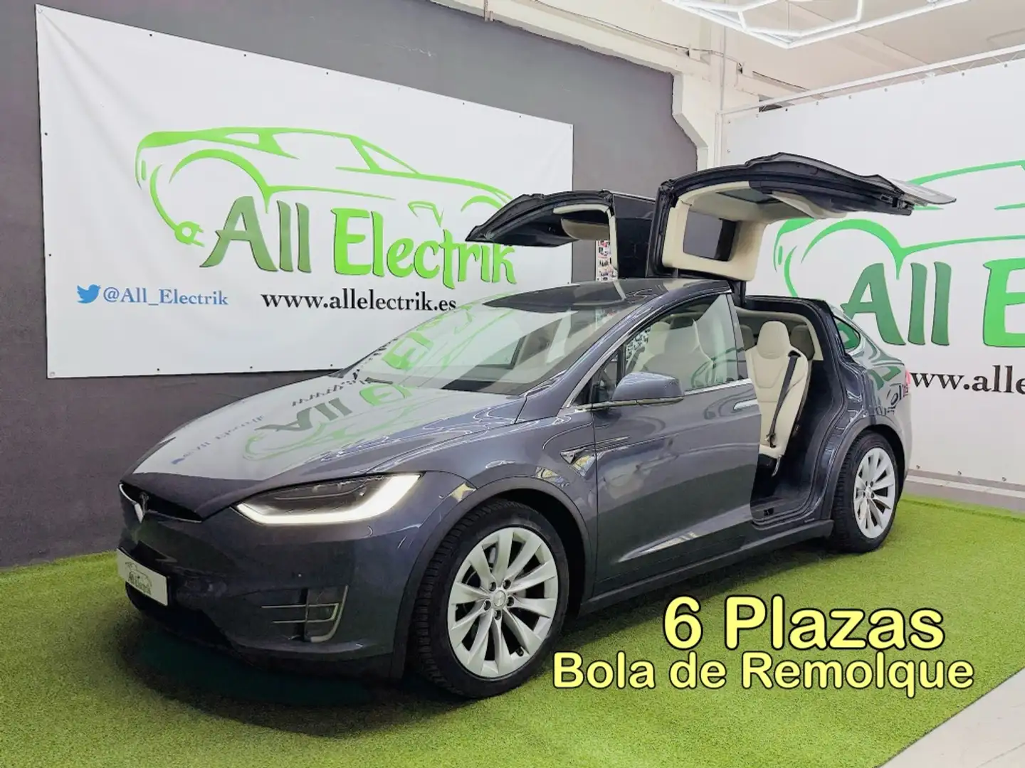 Tesla Model X 100D AWD Gris - 1