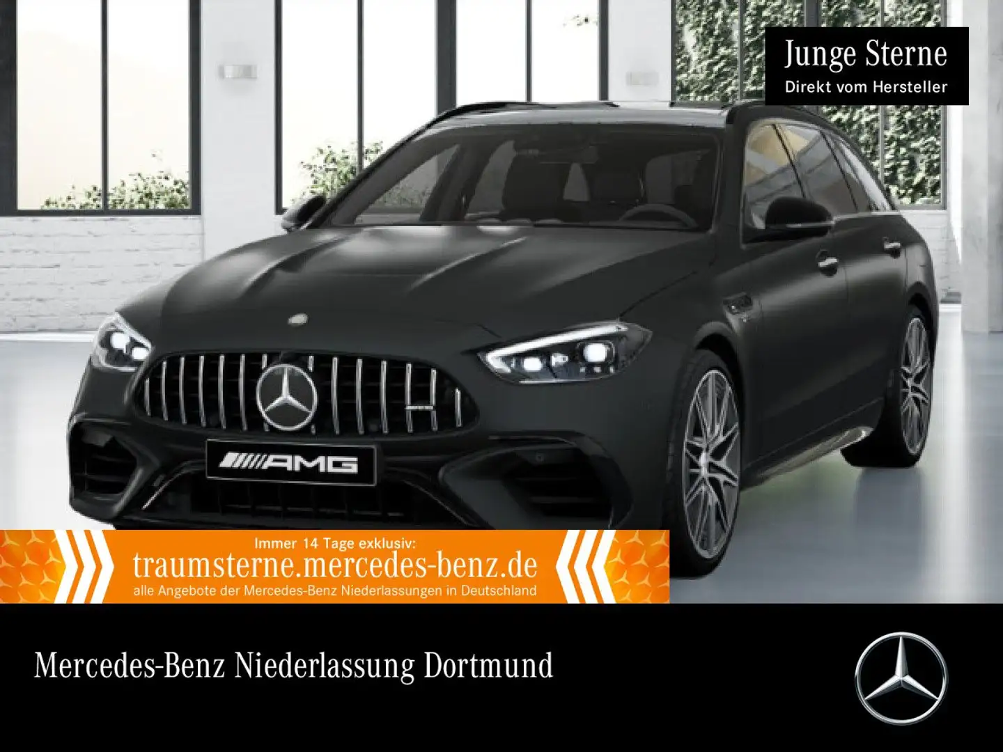 Mercedes-Benz C 63 AMG C 63 S E T-Modell NIGHT+DRIVERS+PANO+360+BURMESTER Grau - 1