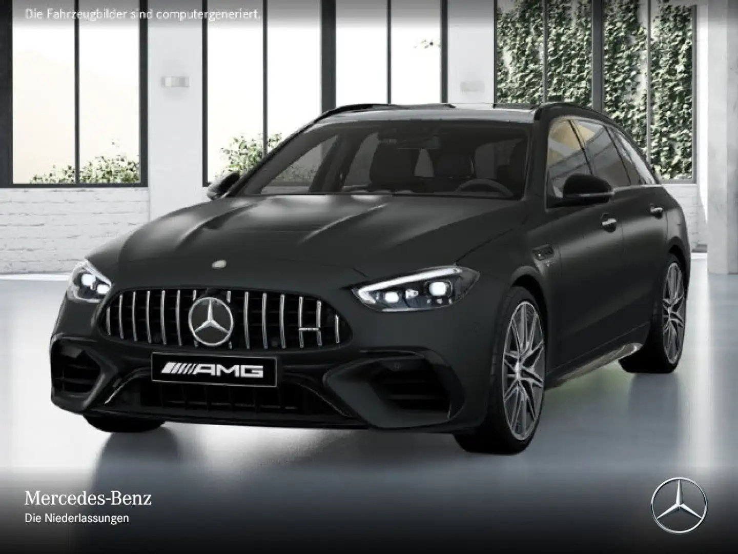 Mercedes-Benz C 63 AMG C 63 S E T-Modell NIGHT+DRIVERS+PANO+360+BURMESTER Grau - 2
