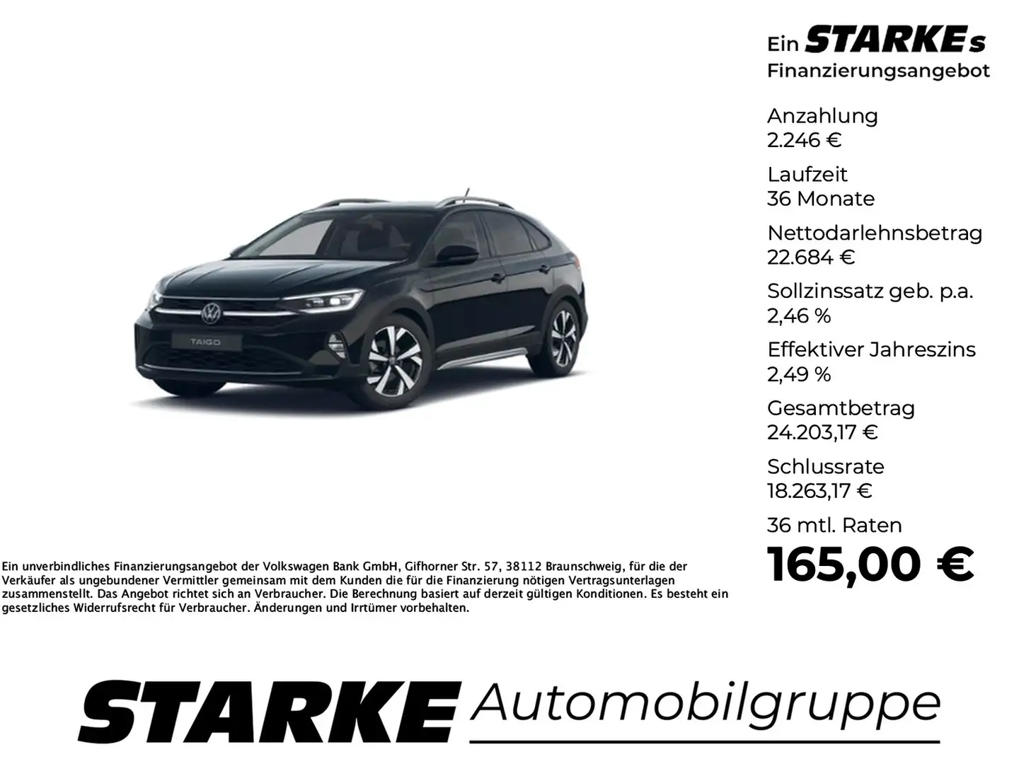 Volkswagen Taigo 1.0 TSI Style Zwart - 1