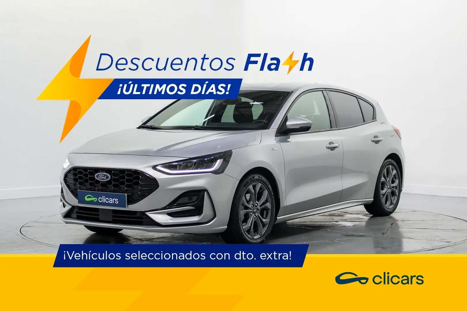 Ford Focus 1.0 Ecoboost MHEV ST-Line 155 Aut. Blauw - 1