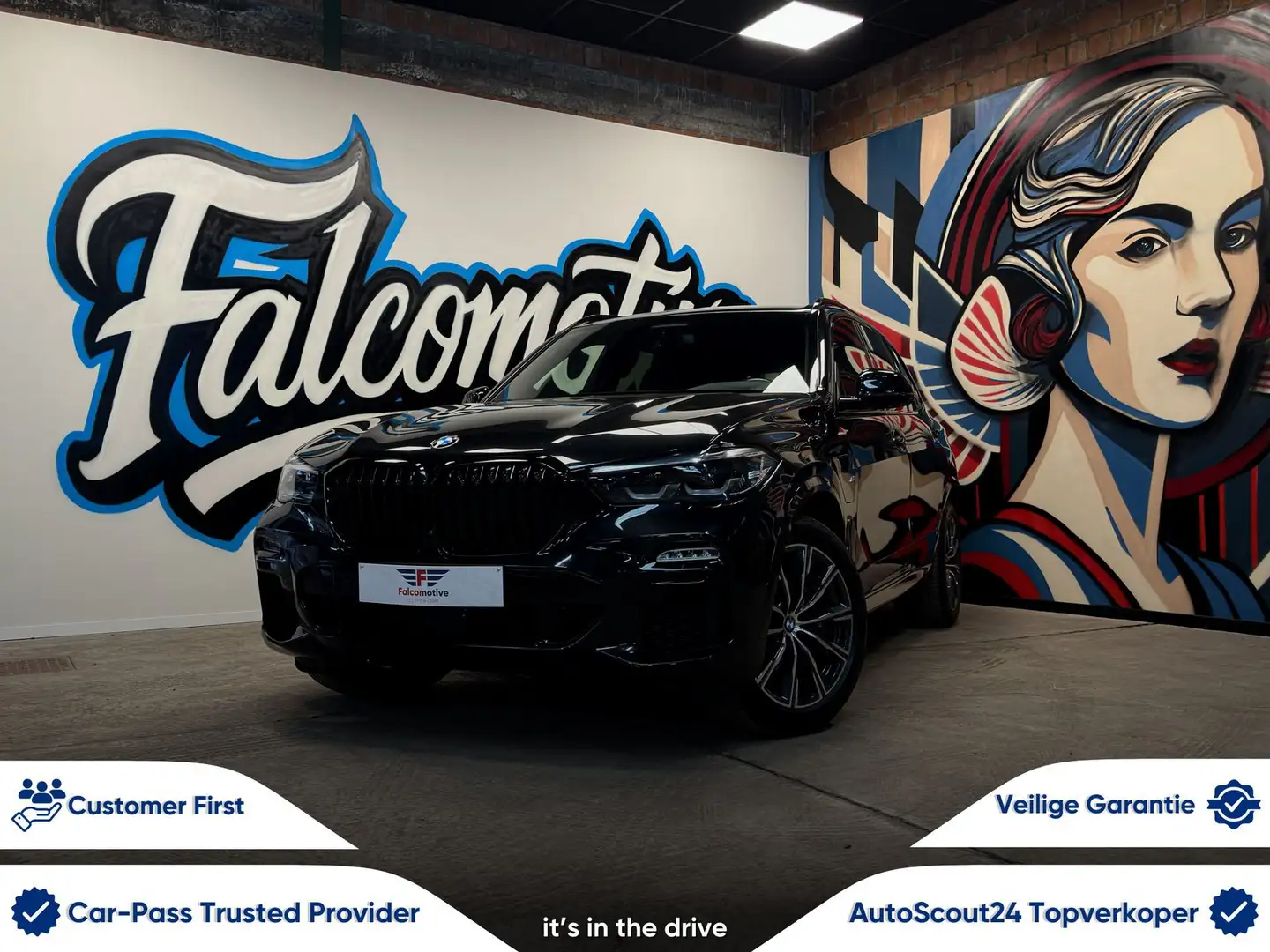 BMW X5 xDrive45e*PHEV*M-SPORT*LUCHTV.*HUD*FULL!* Zwart - 1