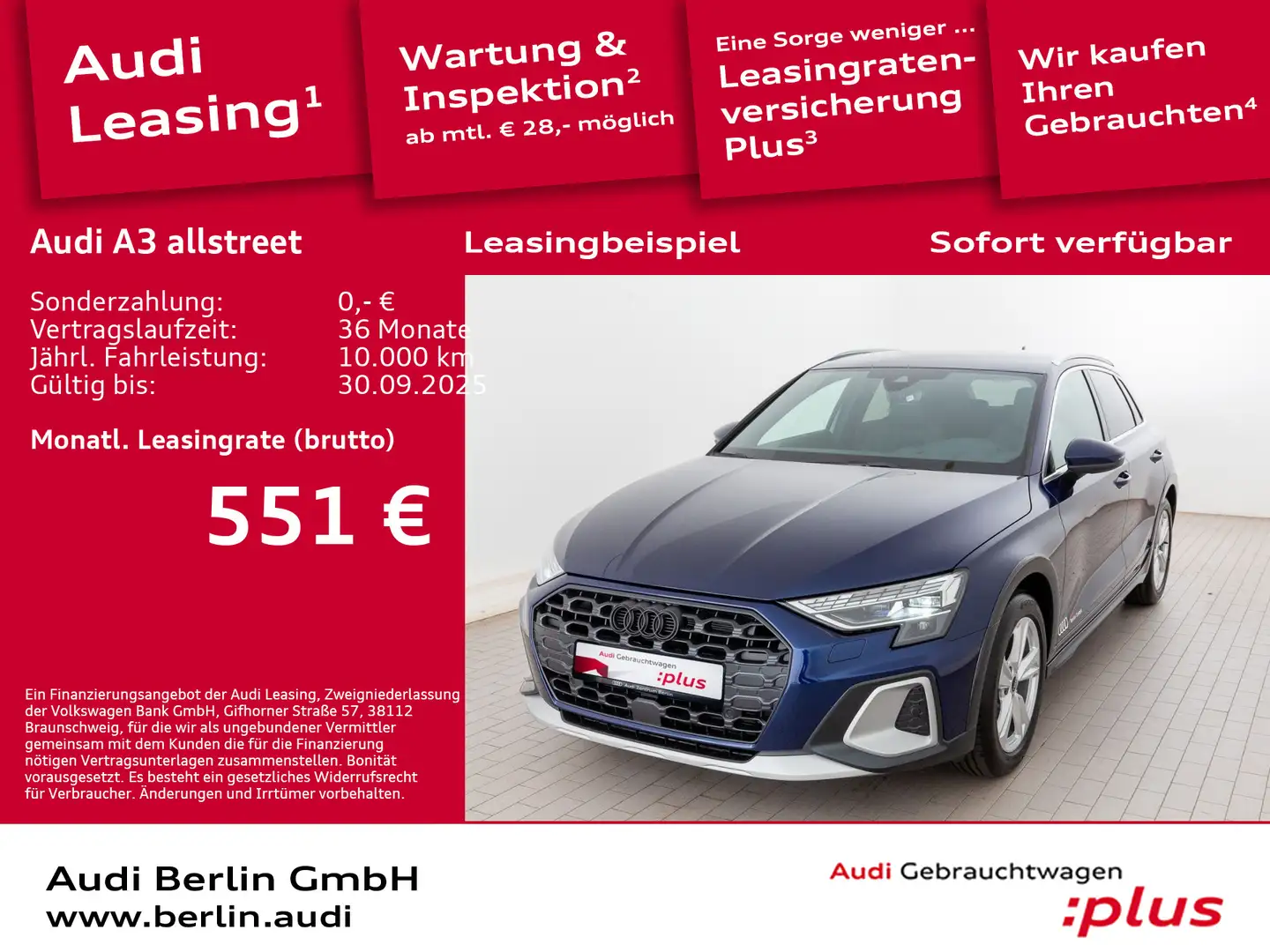 Audi A3 35 TFSI S tronic Blau - 1