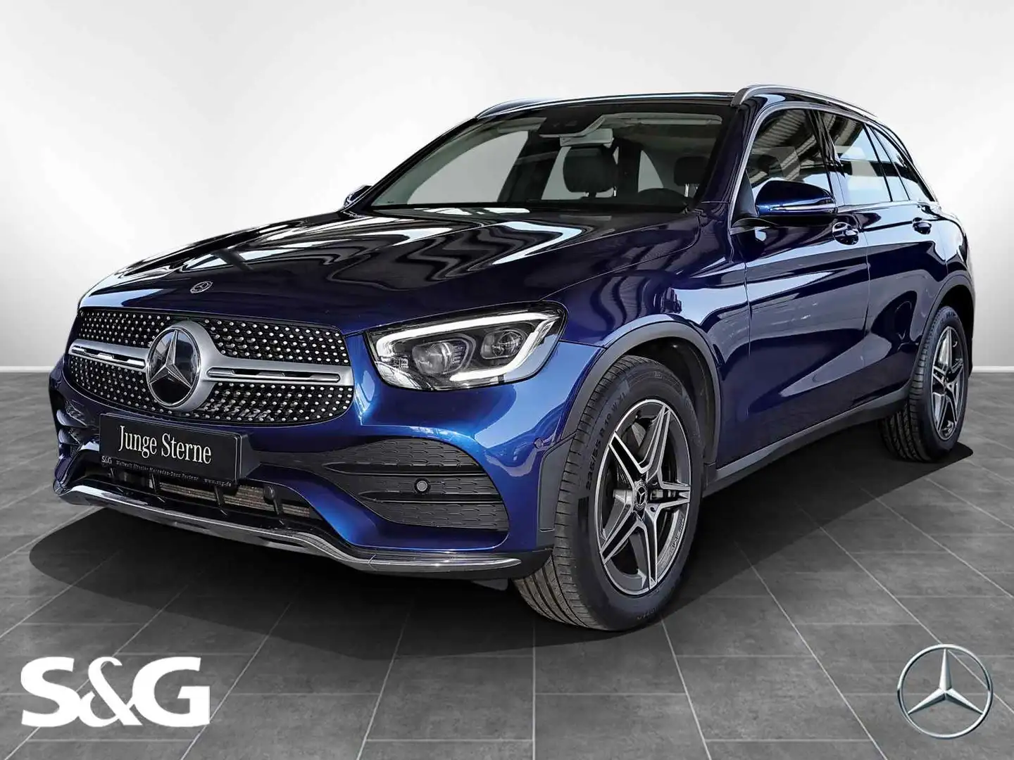 Mercedes-Benz GLC 300 d 4M AMG Distronic Pano AHK Multibeam Albastru - 1