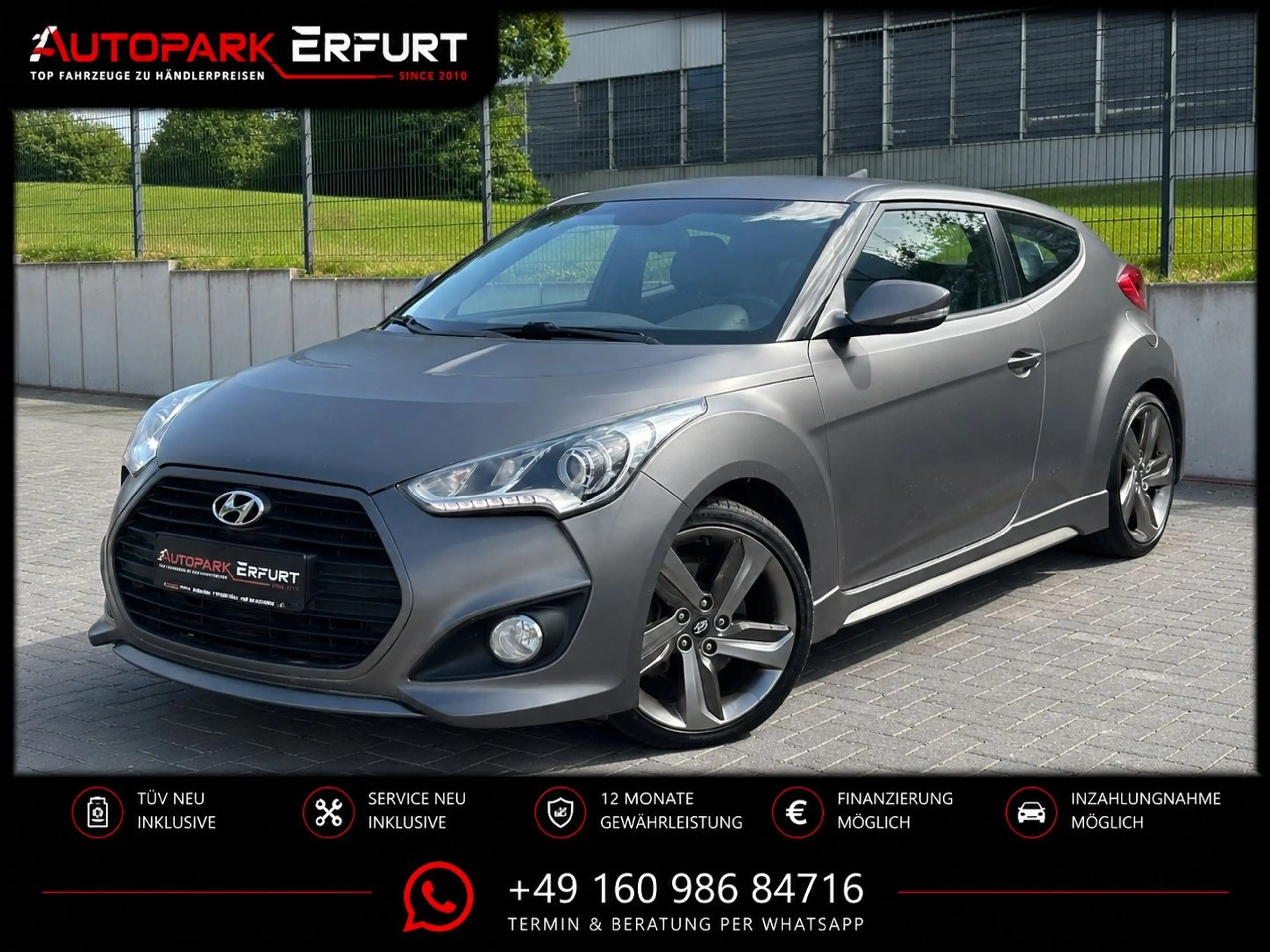 Hyundai VELOSTER Premium 1.6 TURBO*Klima*Leder*Temp*Navi