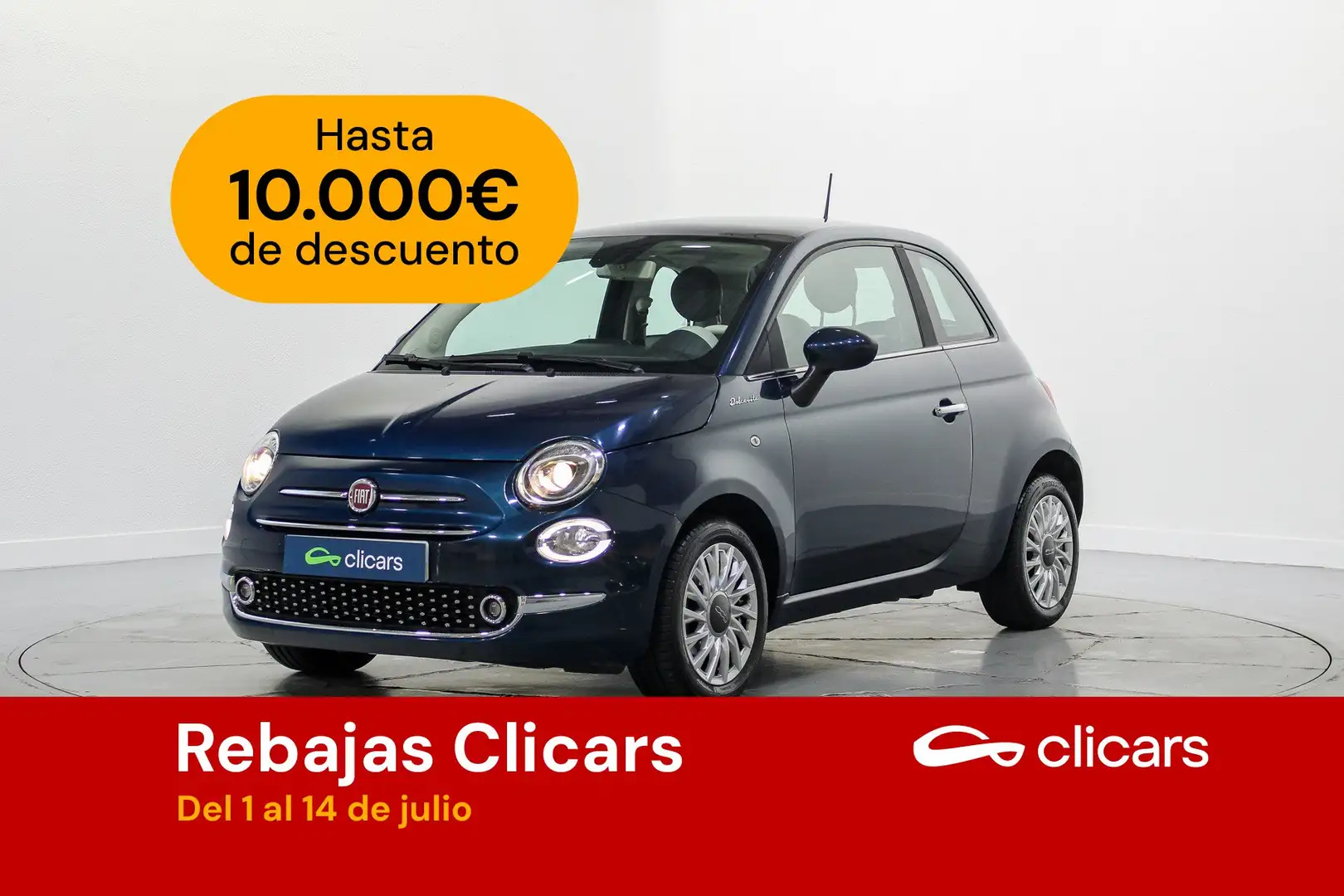 Fiat 500 1.0 Hybrid Dolcevita 52kW Azul - 1