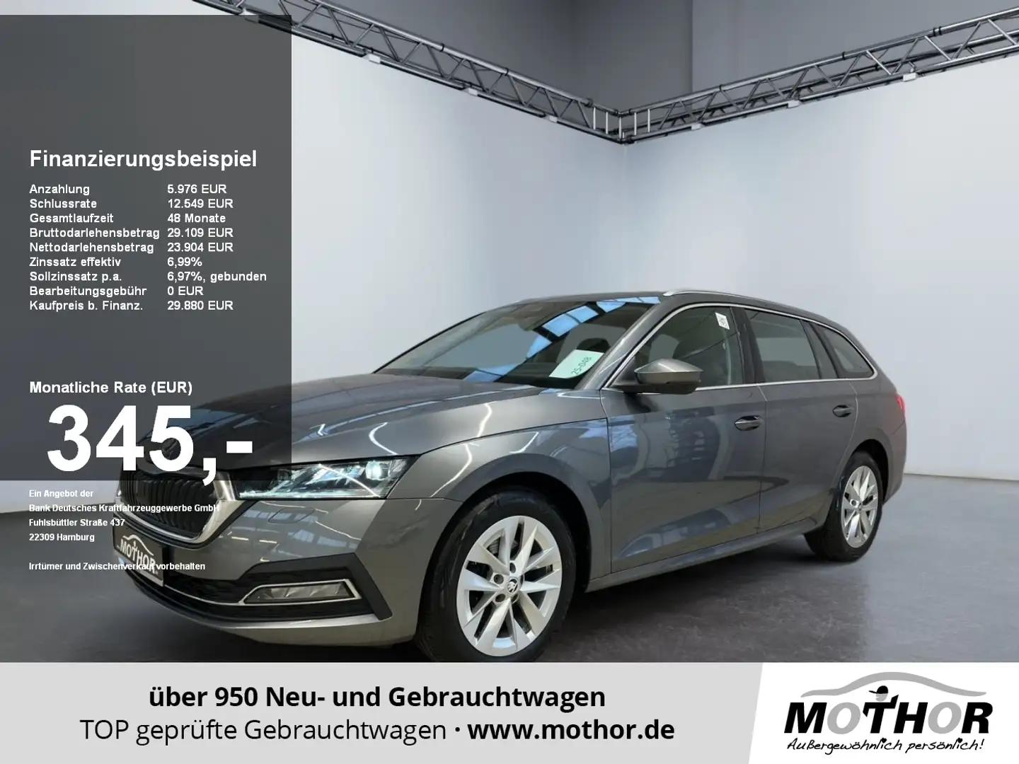 Skoda Octavia Combi Style 2.0 TDI DSG 4x4 Standheizung Grau - 1