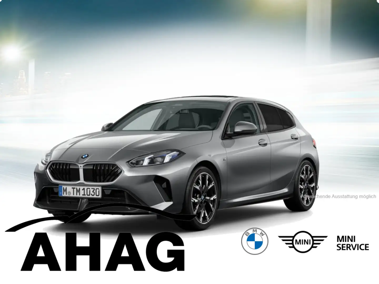 BMW 120 d Steptronic M Sportpaket Panorama Klimaaut. Grau - 2