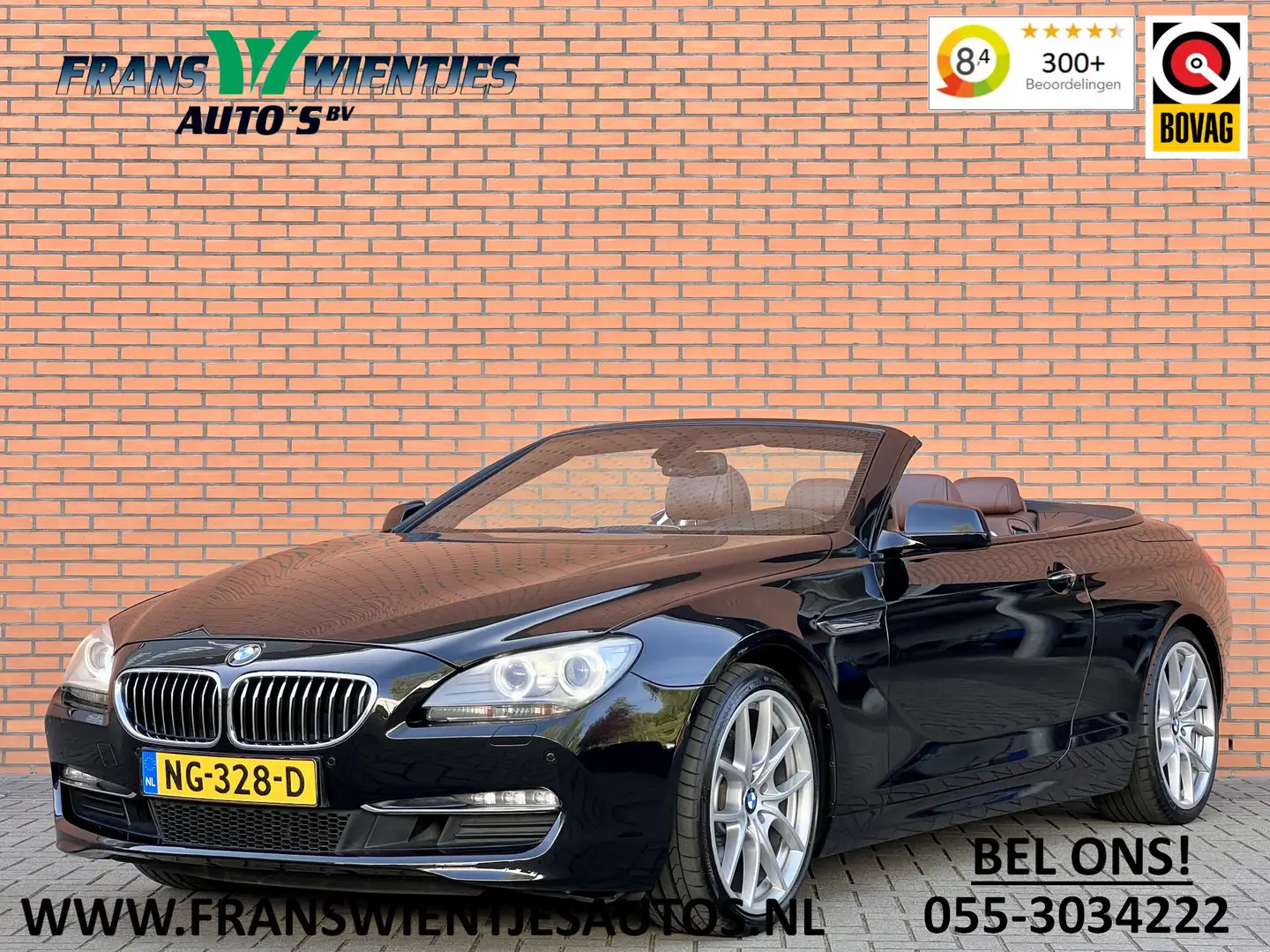 BMW 640 6-serie Cabrio 640i High Executive | 320 PK! | Hea Zwart - 1
