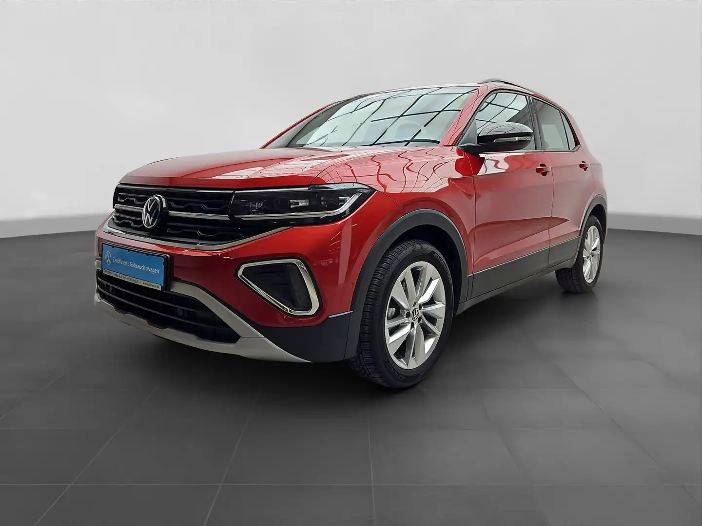 Volkswagen T-Cross 1.0 TSI DSG GOAL+ LM17 IQ.LIGHT AHK NAVI Rojo - 2