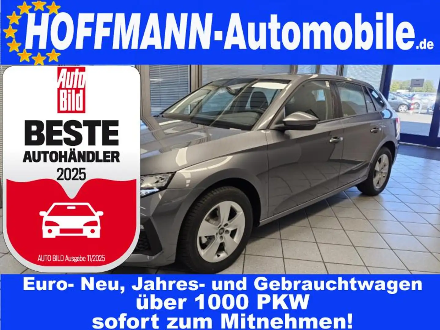 Skoda Scala Selection AHK,Sitzhzg,LED,Kamera,Climatr. Šedá - 1