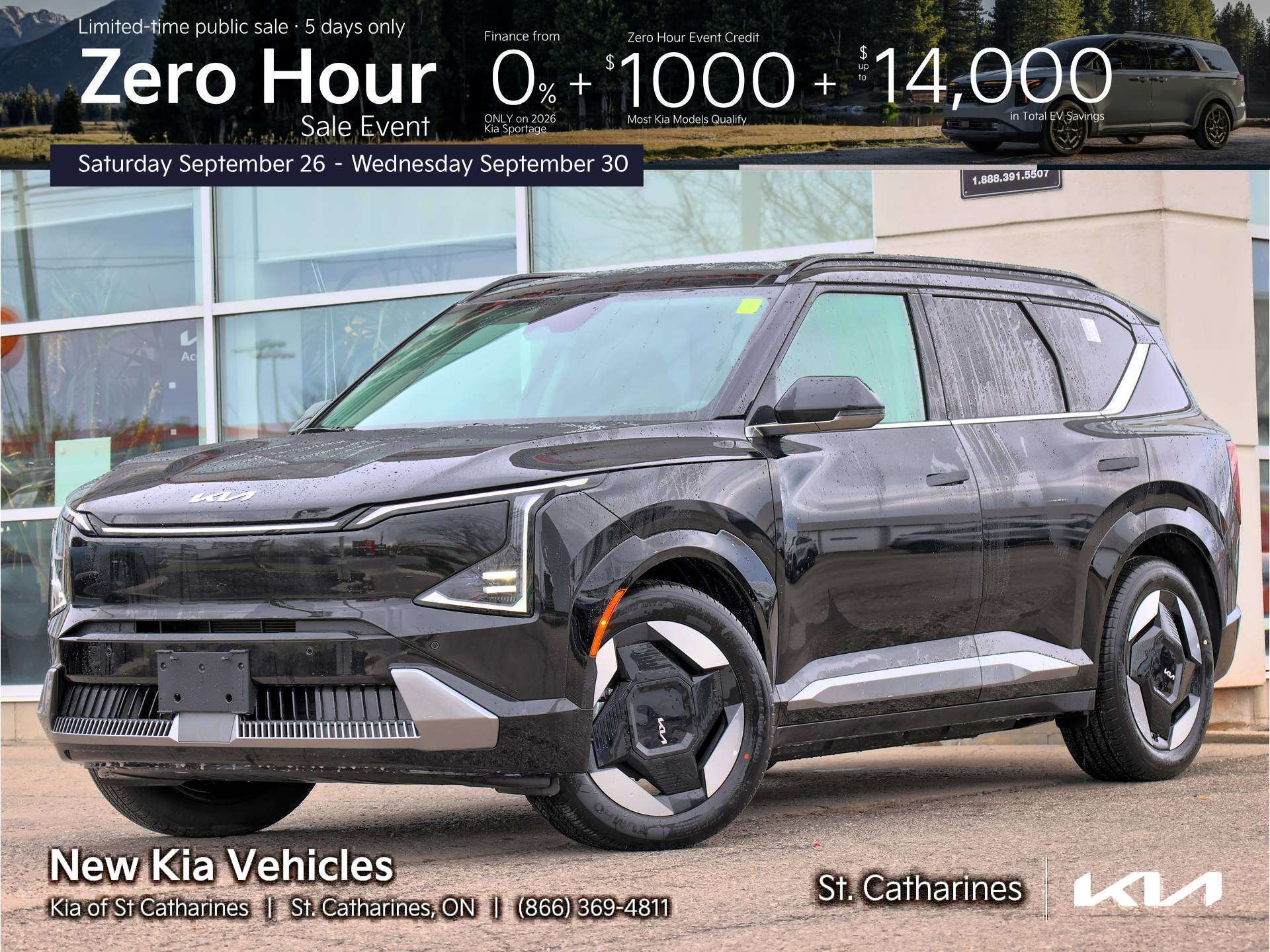 Black 2027 Kia EV5 SUV / Crossover  Automatic
