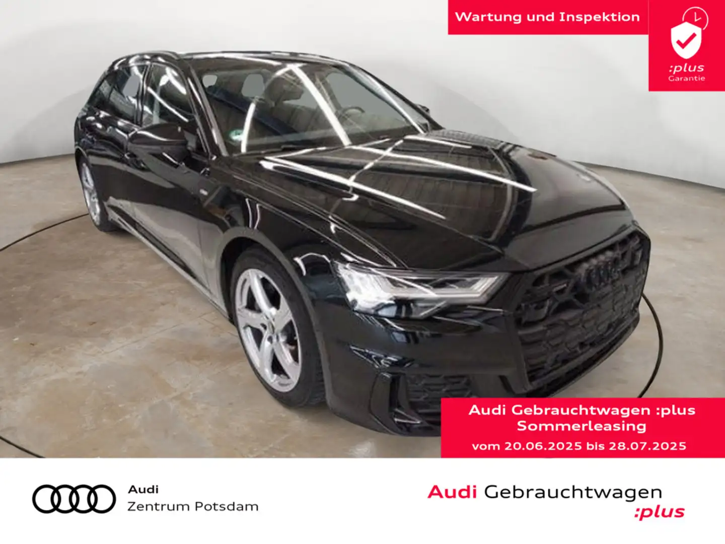 Audi A6 Avant 50TDI quattro S line MATRIX NAVI AHK Zwart - 1