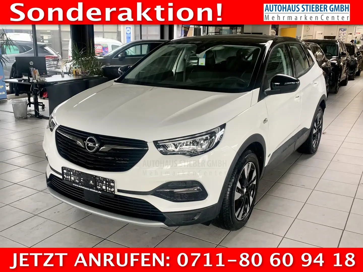 Opel Grandland X Elegance SHZ+NAVI+EPH+RFK 1.6 Turbo Hybrid Білий - 1