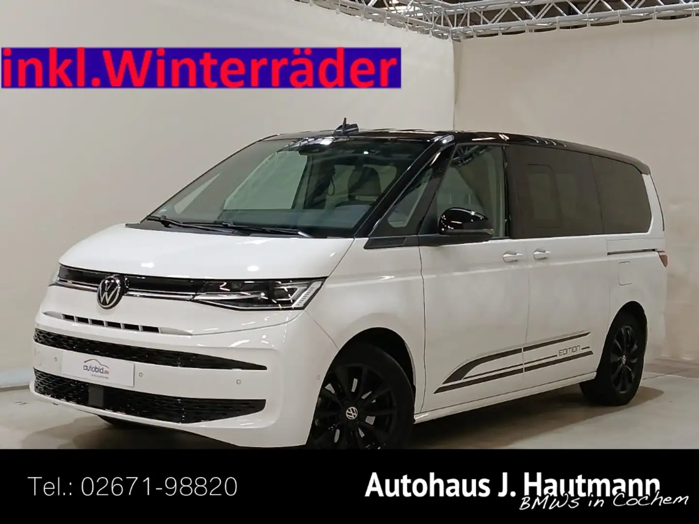 Volkswagen T7 Multivan Edition lang +AHK+ACC+MATRIX+RFK+ Blanco - 1