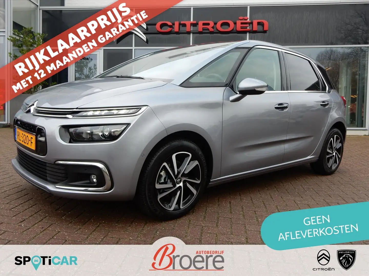 Citroen C4 Picasso 1.2 Turbo 130pk EAT6 Automaat Shine | panoramadak, Grijs - 1