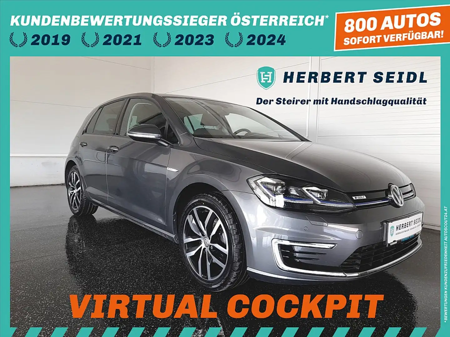 Volkswagen e-Golf VII 35,8kWh *WÄRMEPUMPE / CCS-LADEDOSE / VIRTUE... Szürke - 1