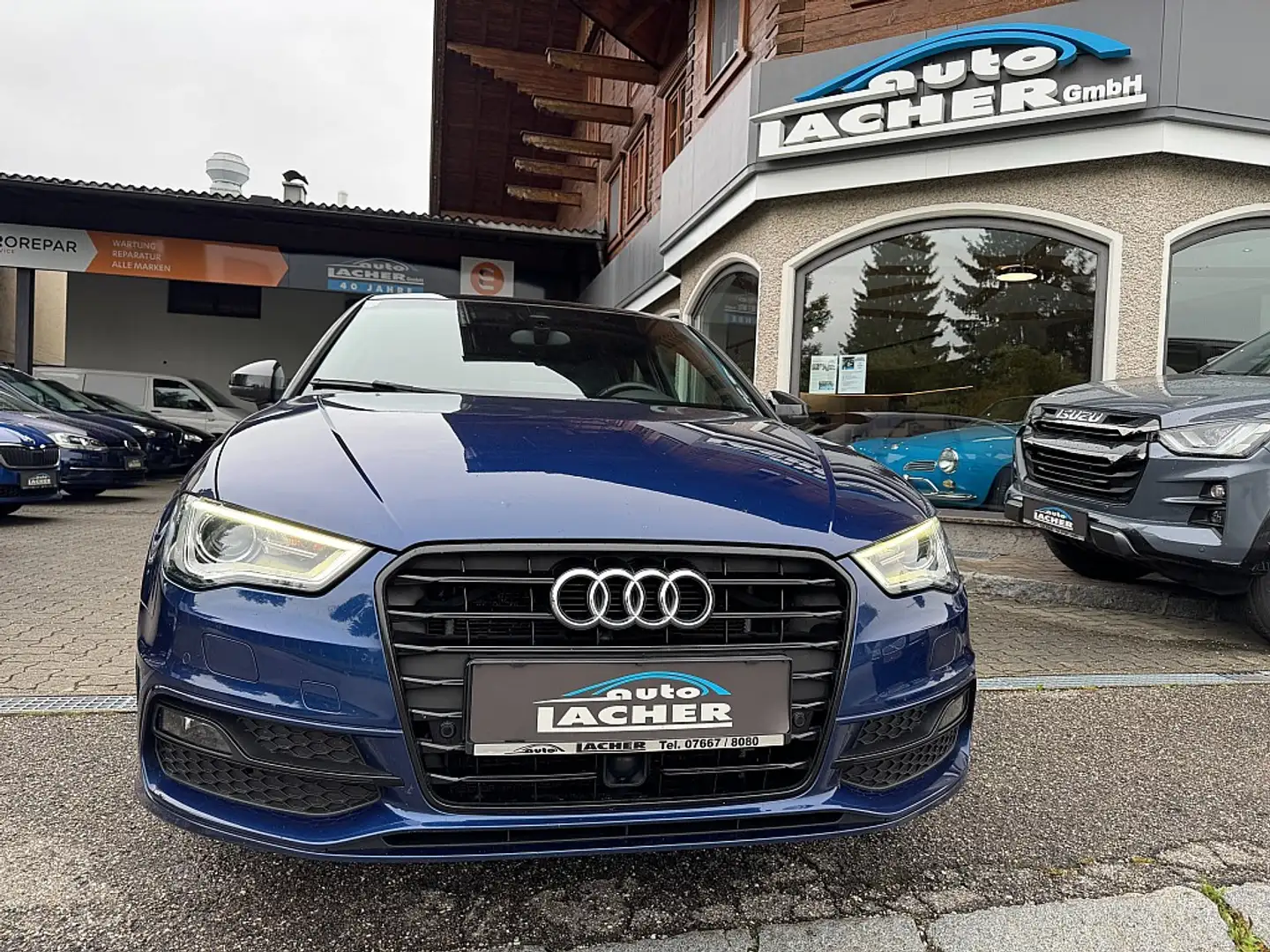 Audi A3 S-Line 1,6 TDI DPF S-tronic Blau - 2