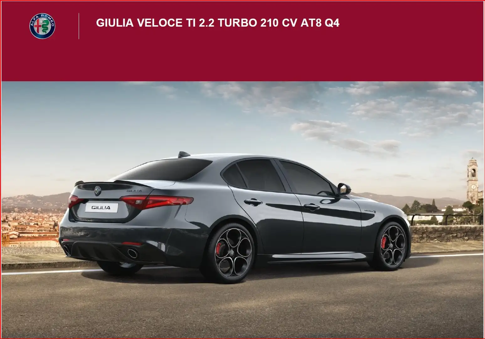 Alfa Romeo Giulia 2.2 Diesel Turbo AT8 Q4 Veloce Ti MY 2021 210 CV - 1