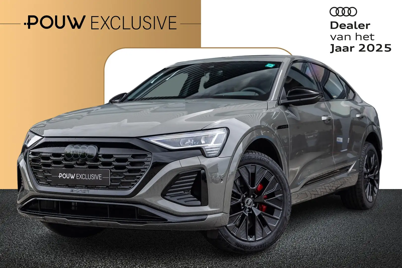 Audi Q8 e-tron Sportback 50 340pk Quattro S Edition 95 kWh | SoH Grijs - 1