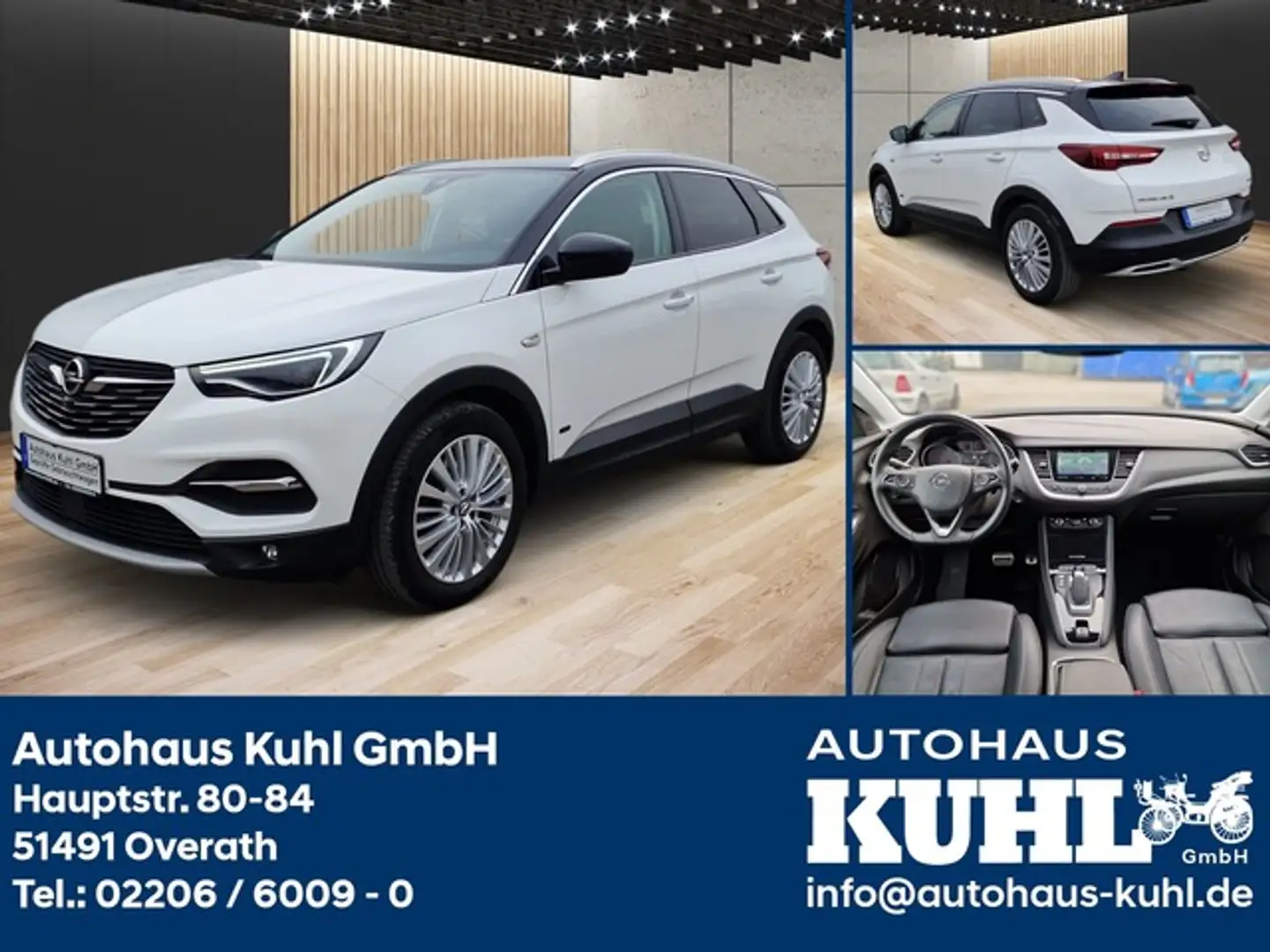 Opel Grandland X 1.6 Ultimate Plug-In Hybrid +AHK+Leder+Navi+Klima Weiß - 1