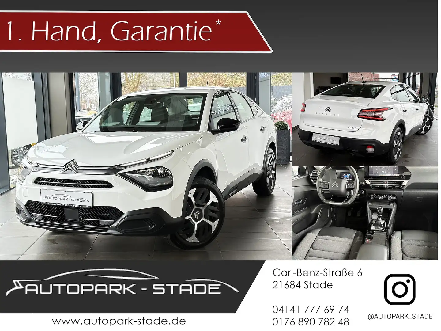 Citroen C4 X 1.2 Pure TECH Assist. 1.Hand Tempomat Weiß - 1